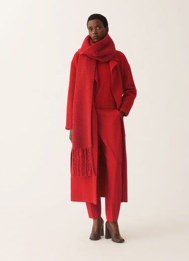 Fabiana Filippi Double-faced wool and cashmere coat, lacquer Red CTD225F680L6390000