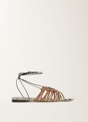 Fabiana Filippi Sandale aus Kalbsleder, lederbraun BRAUN ASD265A902L2540000