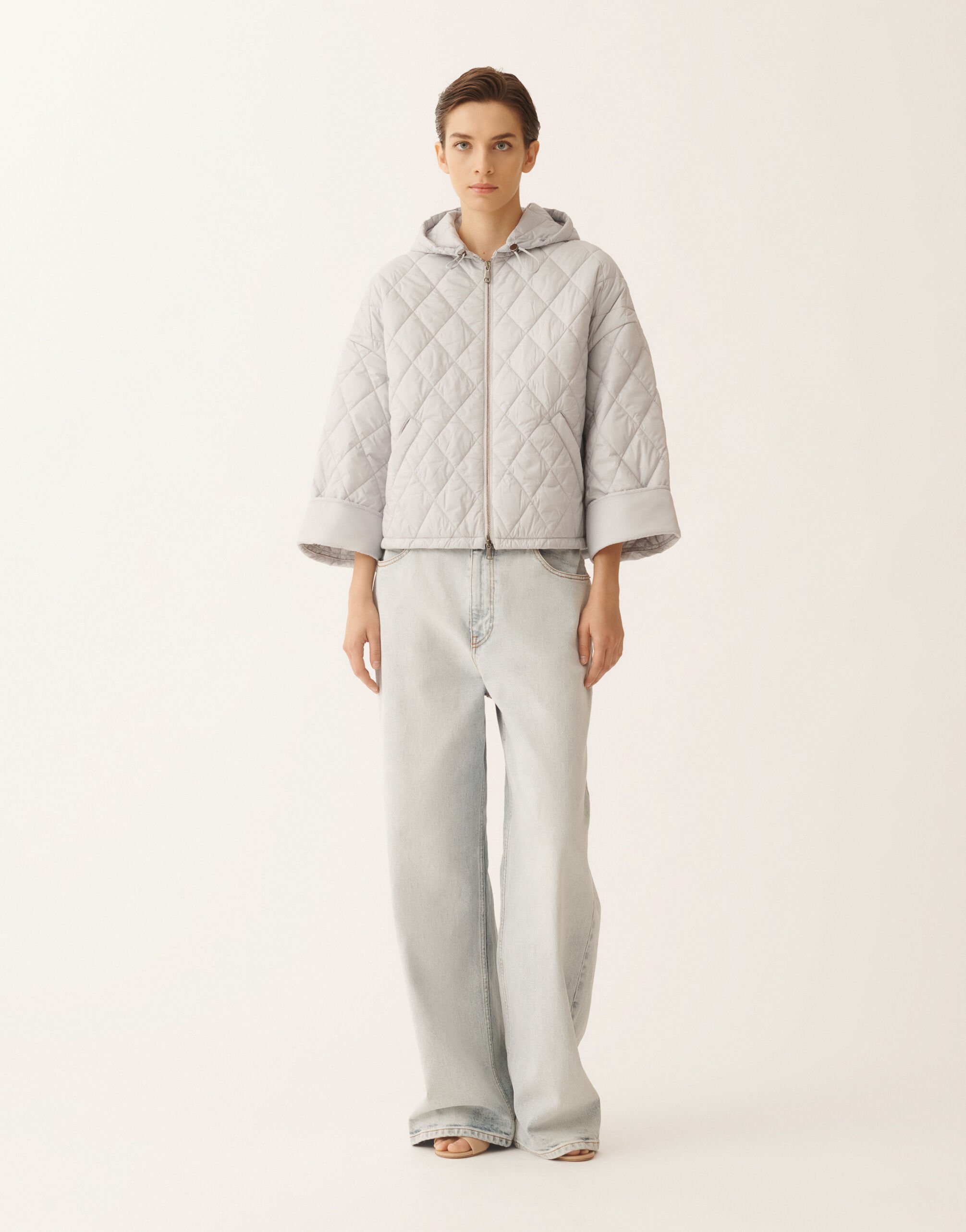 Ultralight technical rain jacket Fabiana Filippi Ultralight technical rain jacket Gray CTD266F427L8920000