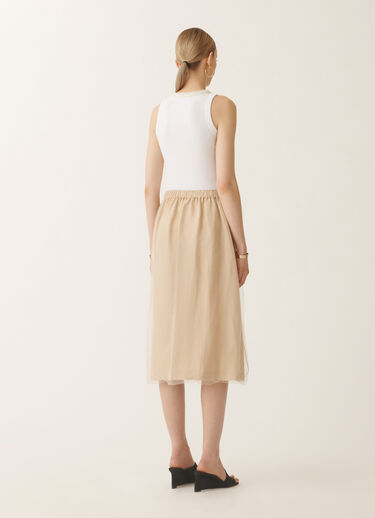 Fabiana Filippi Linen and viscose skirt, sand SAND GND275F848L3540000