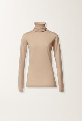 Fabiana Filippi Cashmere and silk sweater, maple BEIGE MAD215F103N9070000