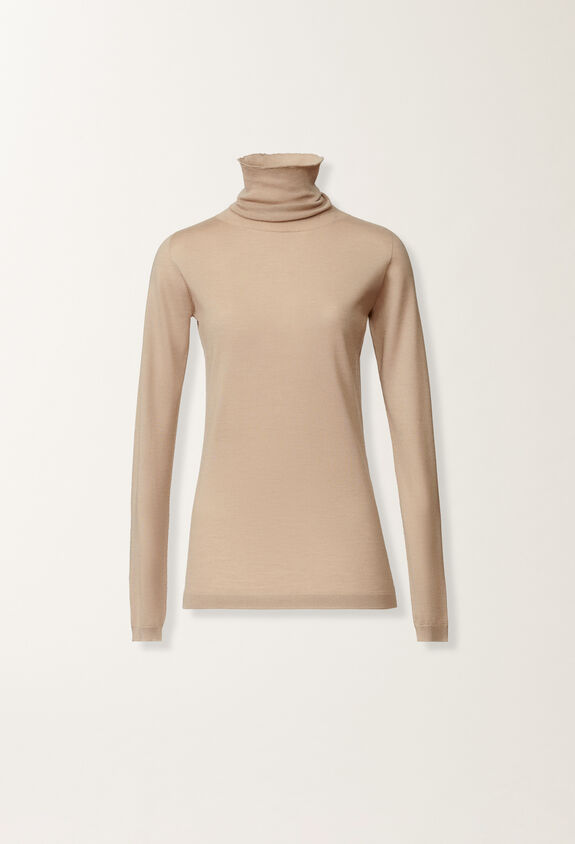 Fabiana Filippi Cashmere and silk sweater, maple BEIGE MAD215F103N9070000