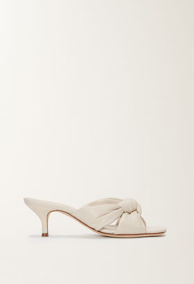 Fabiana Filippi NAPPA MULES WITH KNOT DETAIL BUTTER ASD274A926H1400000