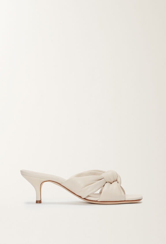 Fabiana Filippi NAPPA MULES WITH KNOT DETAIL BUTTER ASD274A926H1400000