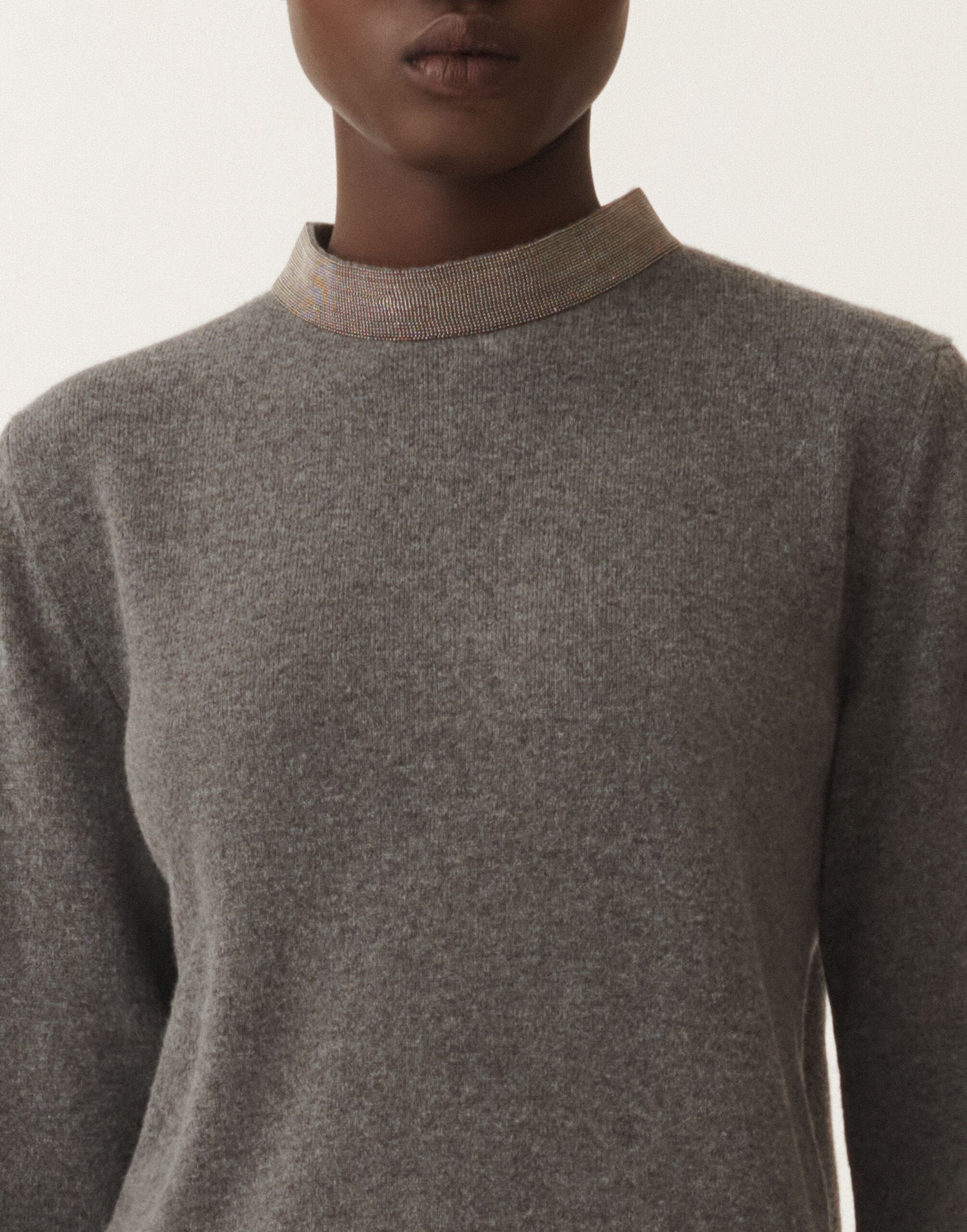 Fabiana Filippi Maglia in Platinum, piombo GRIGIO MAD215F092L5170000