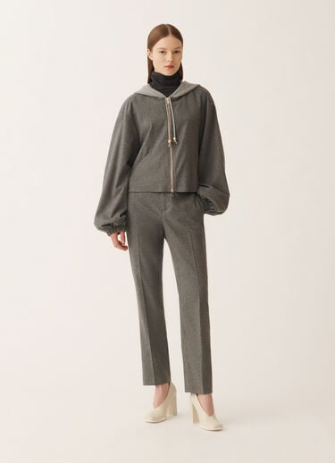Fabiana Filippi Bomber en flanelle, rock Gris GCD225F555L6750000