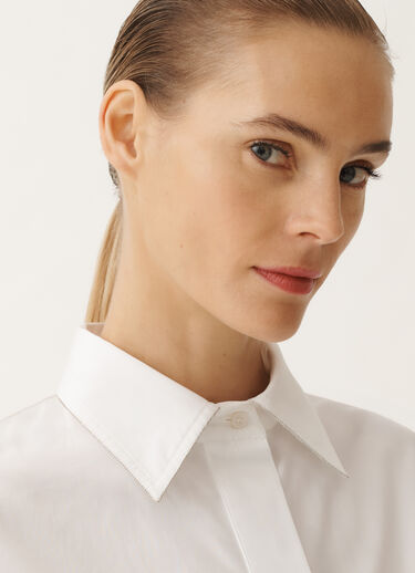 Fabiana Filippi Tunique en popeline, blanc optique BLANC CAD275F650L3060000