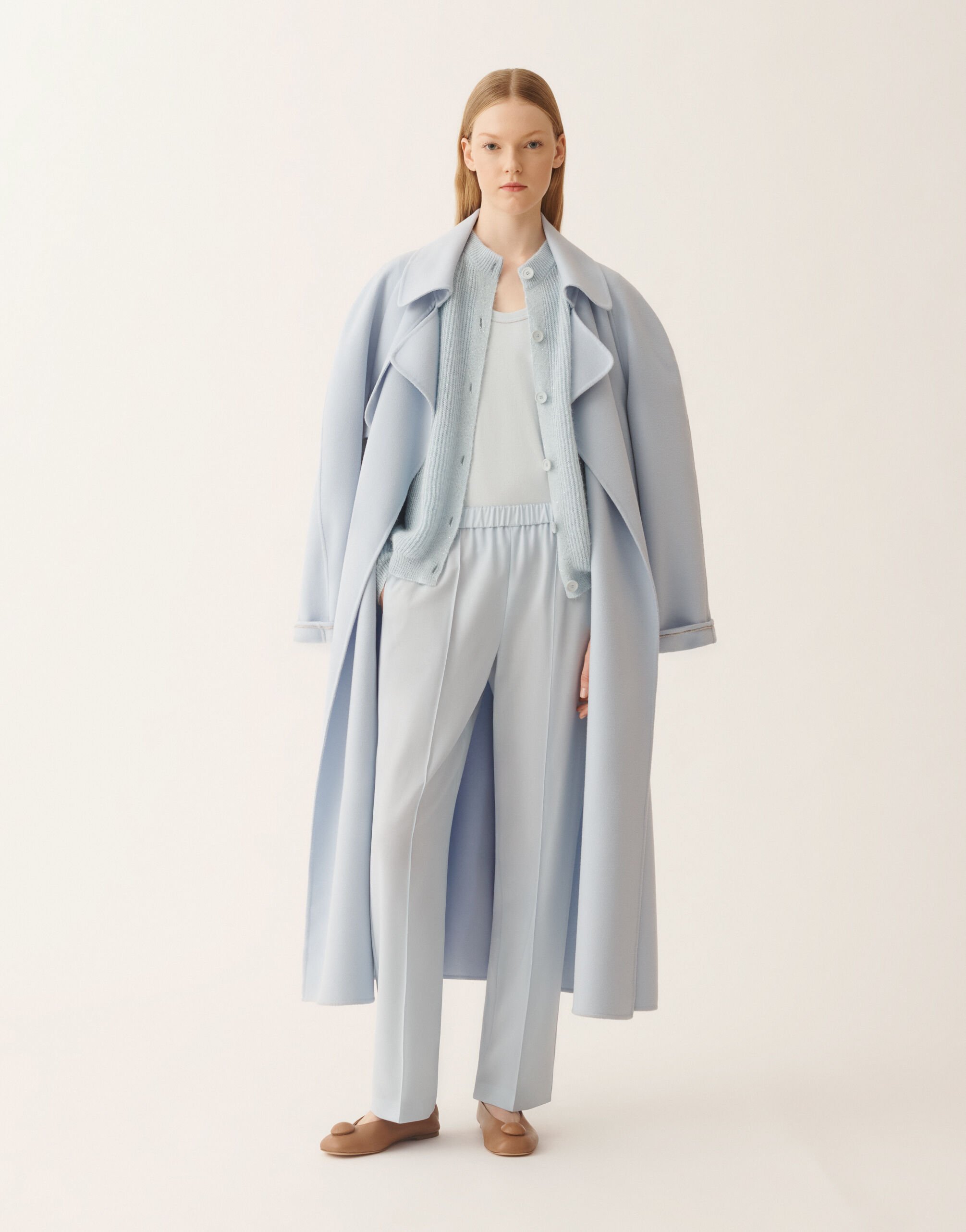 Fabiana Filippi Mohair cardigan with sequins, aqua Blue MAD266F129L7390000