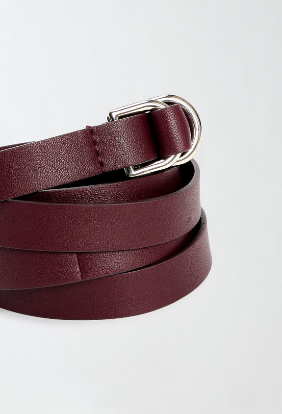 Fabiana Filippi Nappa leather belt, burgundy RED AAD214A778I4080000