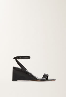 Fabiana Filippi Calfskin wedges, black BLUE MAD275F053D2730000