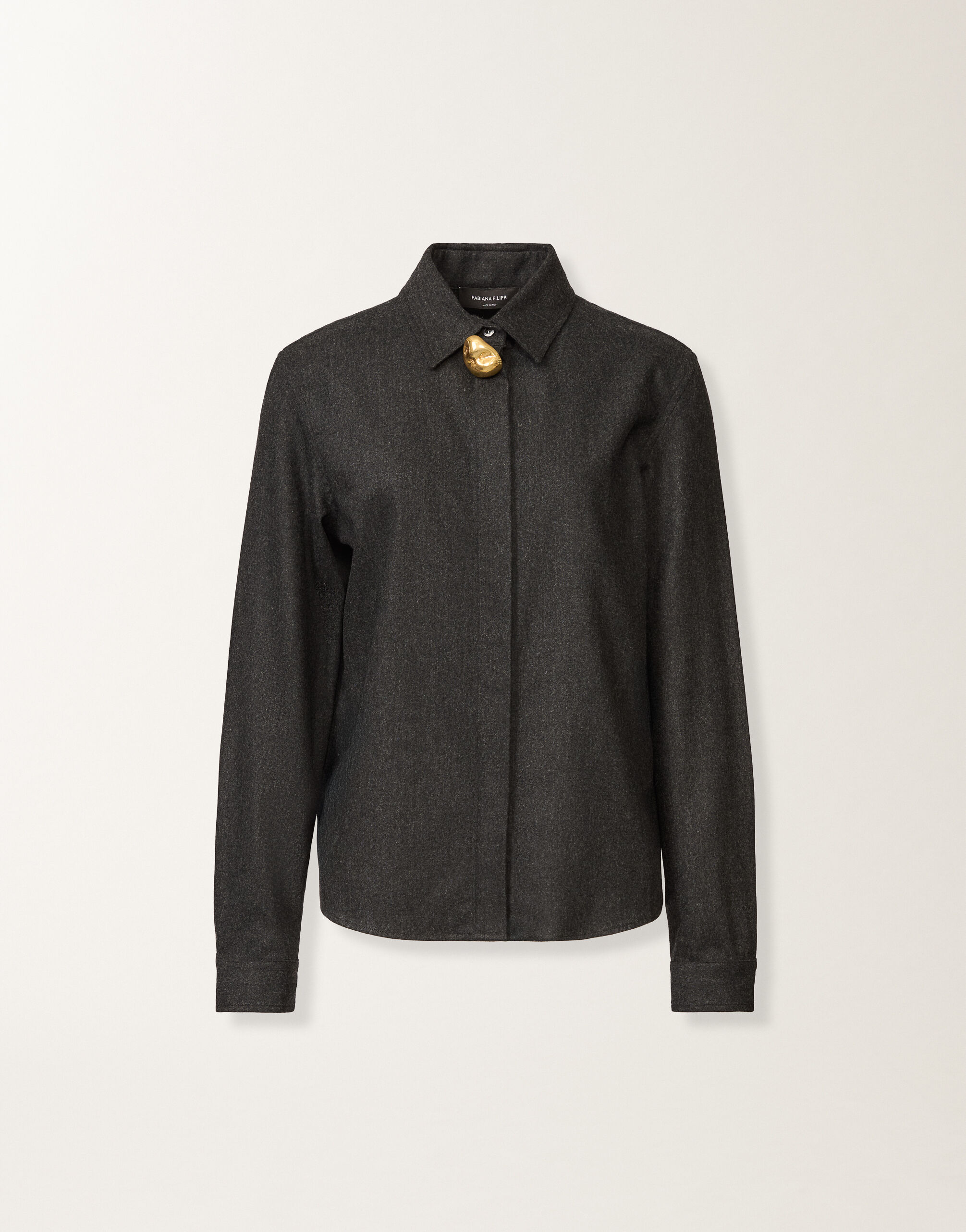 Fabiana Filippi Shirt in flannel, slate Grey CAD225F312D1860000