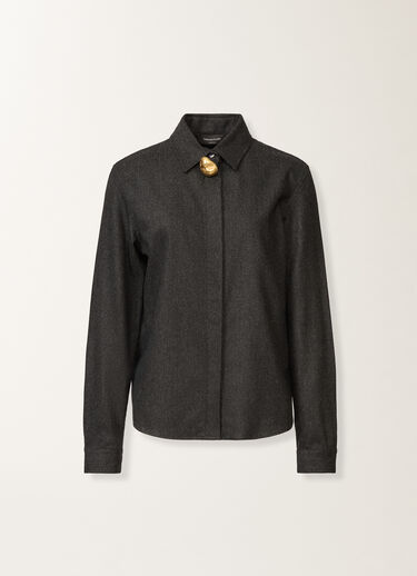 Fabiana Filippi Shirt in flannel, slate Grey CAD225F312D1860000