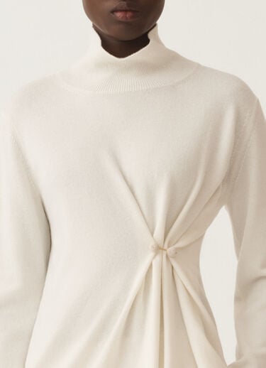 Fabiana Filippi Maglia in Platinum, rafia BIANCO MAD215F058L5170000