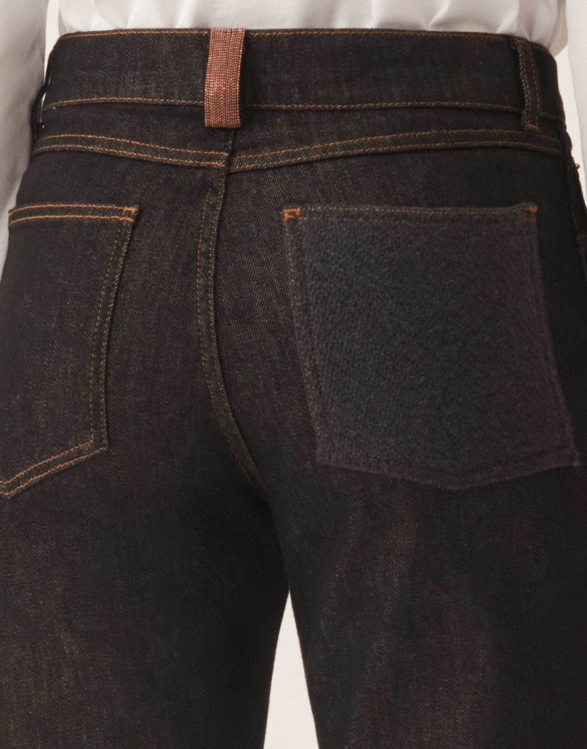 Fabiana Filippi Denim trousers, anthracite Grey PAD225F344L6340000