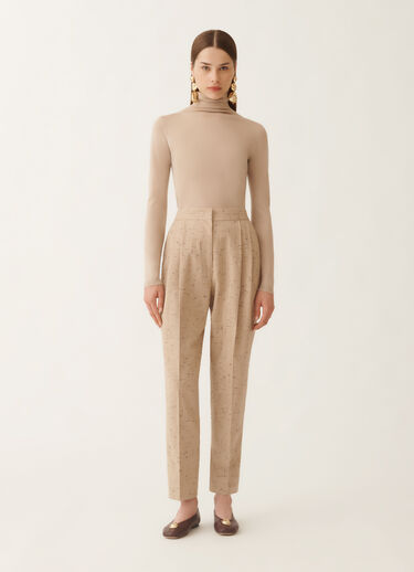 Fabiana Filippi Hose aus geknöpftem Tailoring, ahornfarben Beige PAD215F358D8920000
