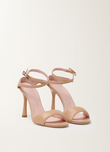 Nappa leather sandal, maple Fabiana Filippi Nappa leather sandal, maple Beige ASD266A842M0120000