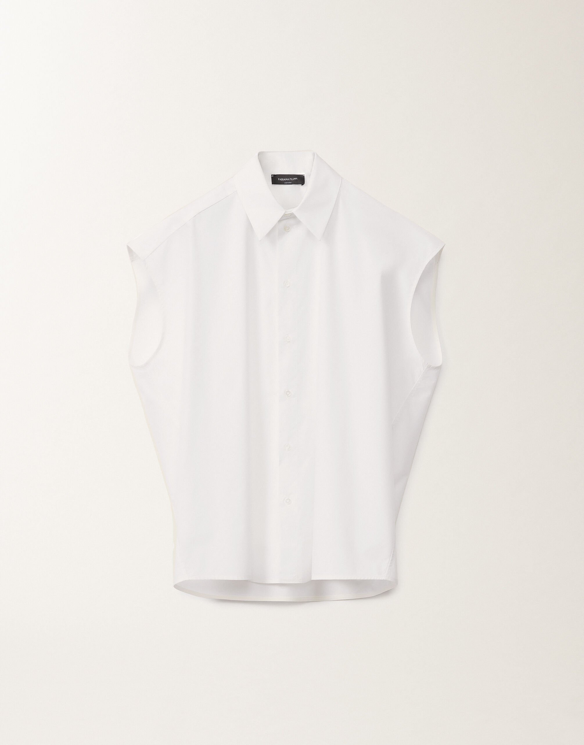 Fabiana Filippi Chemise en popeline, blanc optique BLANC CAD265F337D6500000
