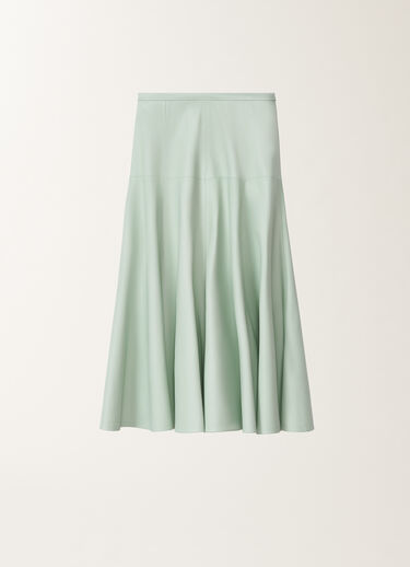 Fabiana Filippi Nappa leather skirt, aqua green AQUAGREEN PLD275F840D7510000
