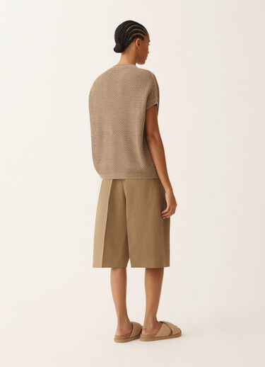 Fabiana Filippi Cappa in cotone organico con viscosa brillante, fango FANGO MAD276F495M1330000