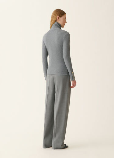 Fabiana Filippi Ribbed cotton jersey turtleneck T-shirt, stone Stone JED226F554M4550000