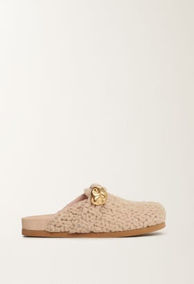 Fabiana Filippi Camel mules, albino BROWN ASD215A806L8110000