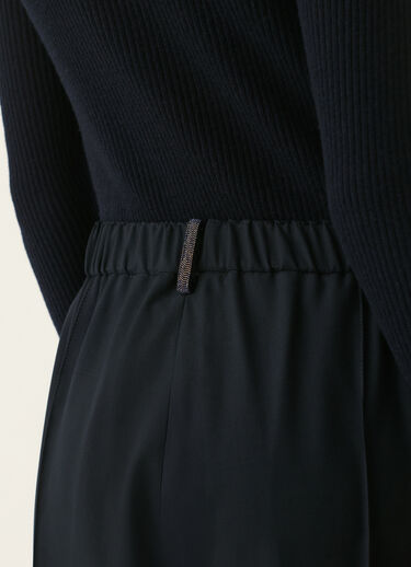 Gubbio trousers in bistretch cool wool, midnight blue Fabiana Filippi Gubbio trousers in bistretch cool wool, midnight blue Midnight blue PAD216F322M2760000