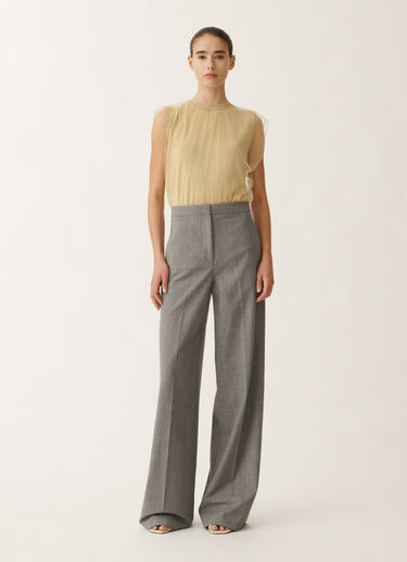 Fabiana Filippi ウール フレスコ Spoleto パンツ（メランジロック） グレー PAD265F307D6200000
