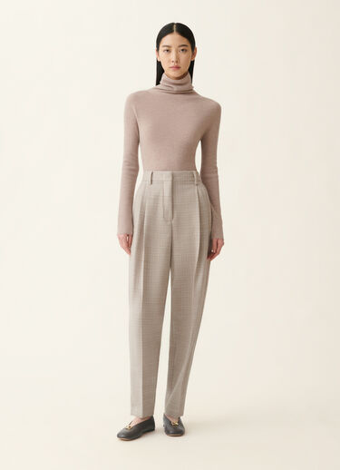 Fabiana Filippi Pantalone in mouliné, moka meringa Moka meringa PAD216F298D9830000