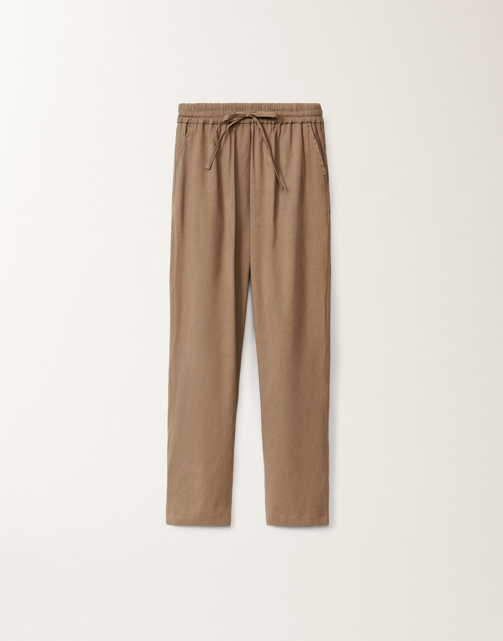 Fabiana Filippi Hose aus Stretch-Leinen-Viskose, taupe TAUPE PADC02F410H5490000