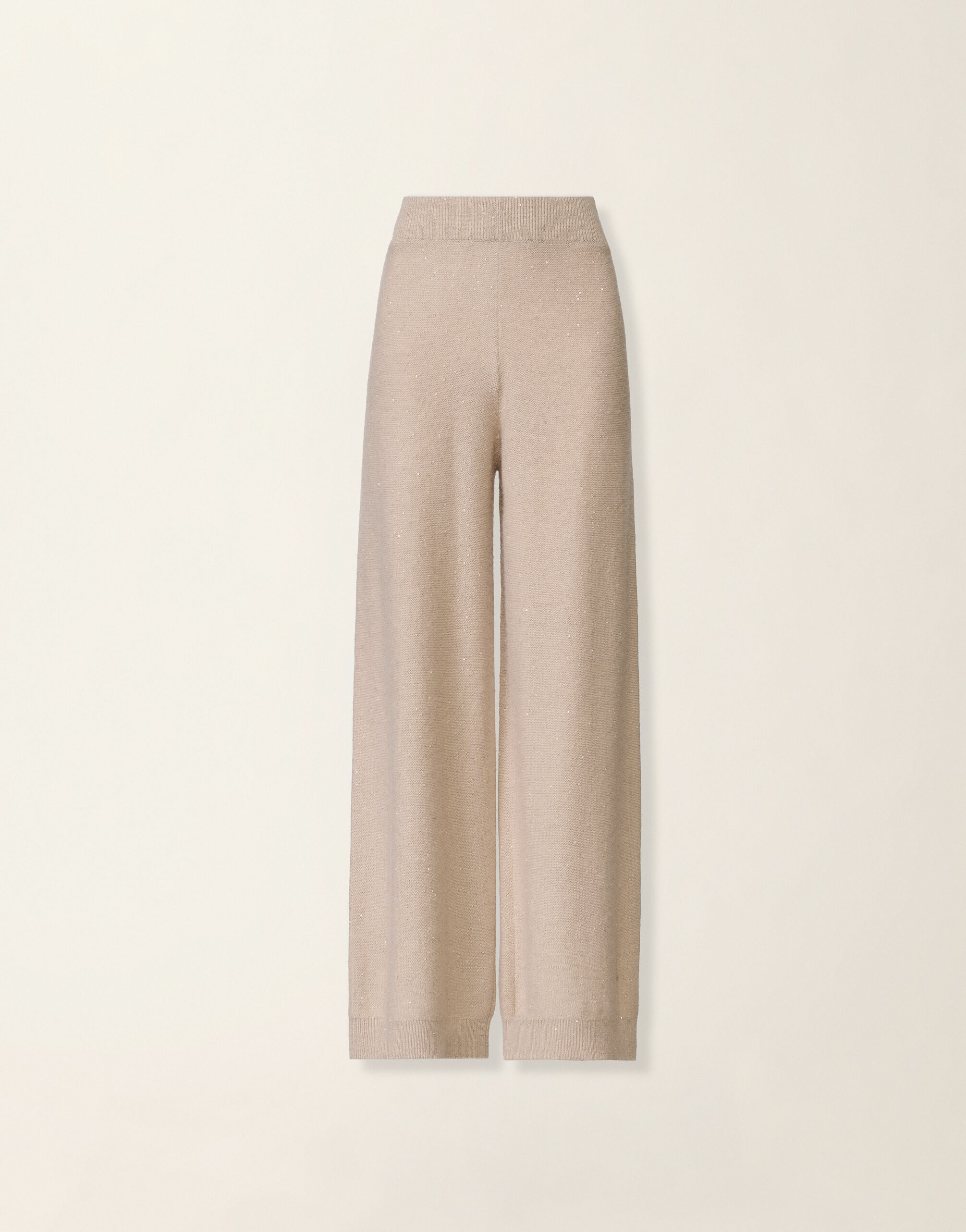 Pantalon en laine et soie avec paillettes, cachà Fabiana Filippi Pantalon en laine et soie avec paillettes, cachà Cachà PAD216F391D2960000