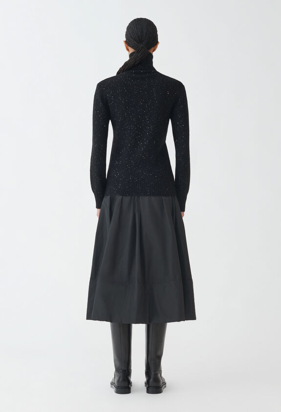Fabiana Filippi Pullover mit Pailletten, schwarz SCHWARZ MAD214F066D2960000
