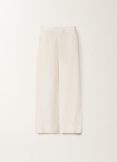 Fabiana Filippi Linen and viscose trousers, light sand BUTTER WHITE PADC02F400H5480000