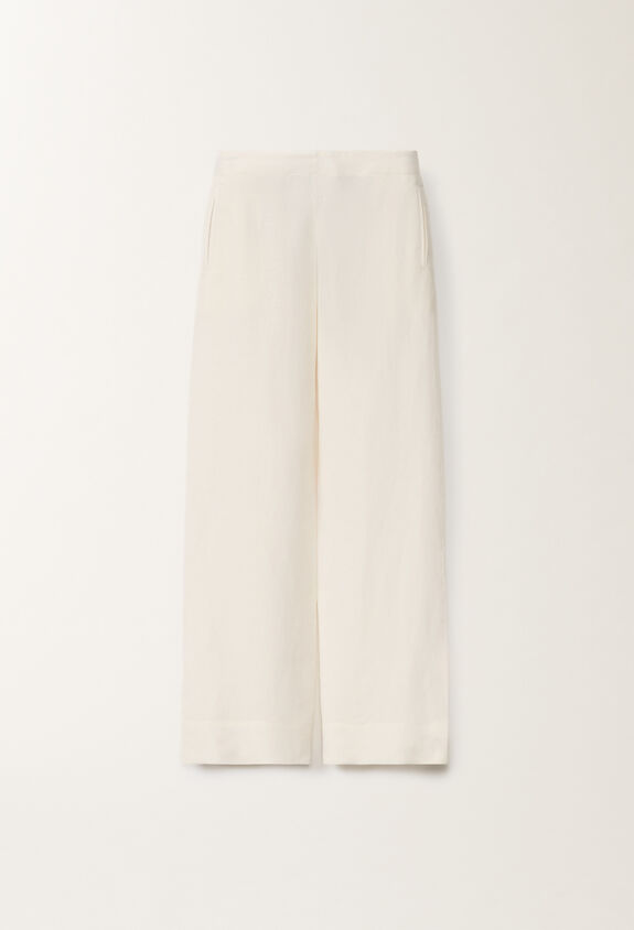 Fabiana Filippi Hose aus Leinen und Viskose, sand hell BUTTERWEISS PADC02F400H5480000