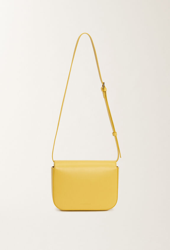Fabiana Filippi Sac Messenger Eclissi en cuir de veau, cédrat JAUNE BGD265A859L2140000