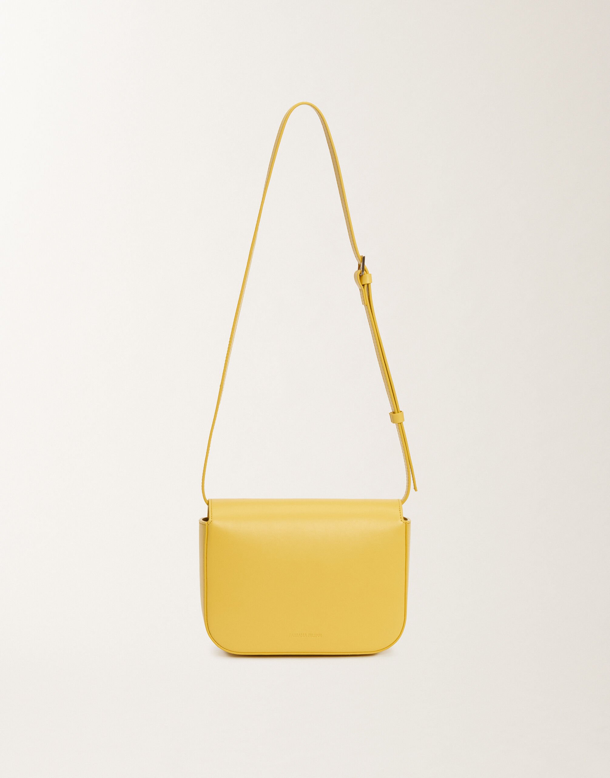 Fabiana Filippi Eclissi calfskin messenger bag, cedar YELLOW BGD265A859L2140000