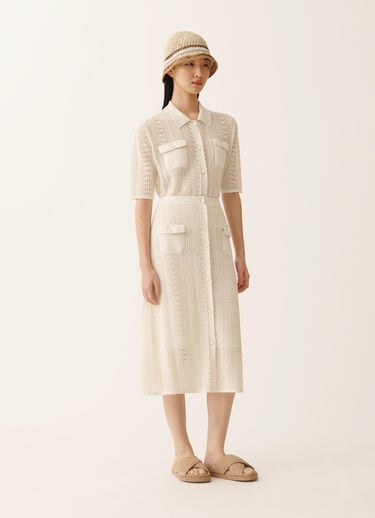 Polo in cotone organico con viscosa brillante, burro Fabiana Filippi Polo in cotone organico con viscosa brillante, burro BURRO MAD276F479M1320000