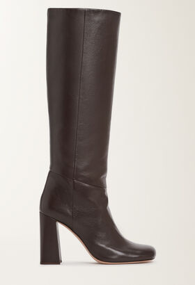 Fabiana Filippi Nappa leather heeled high boots, ebony BROWN ASD215A810L8330000