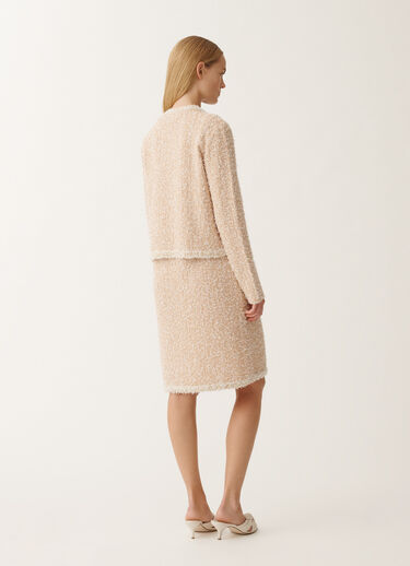 Fabiana Filippi Tweed-effect jacket, dusty pink and citrine PINK MAD265F139L1670000