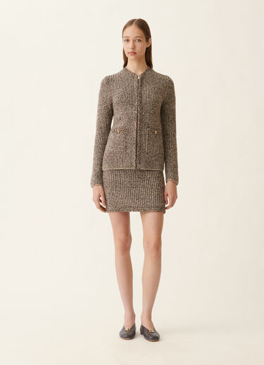 Fabiana Filippi Veste en tweed, ébène ébène GCD216F165M2570000