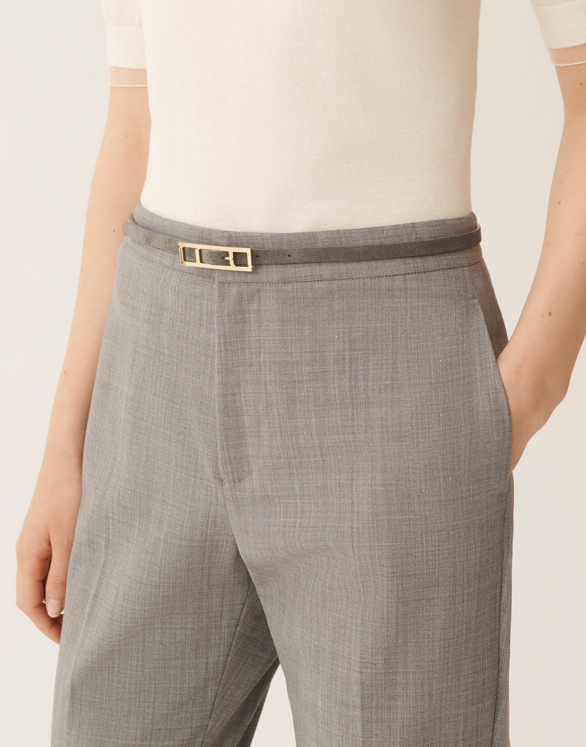 Suede belt, shadow Fabiana Filippi Suede belt, shadow Gray AAD266A037M0000000