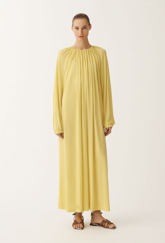 Fabiana Filippi Viscose jersey dress, cedar YELLOW ABD265F189D8060000