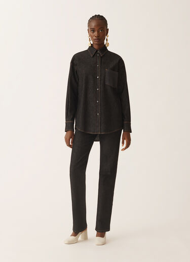 Fabiana Filippi Camisa de denim, antracita Gris CAD225F416L6340000