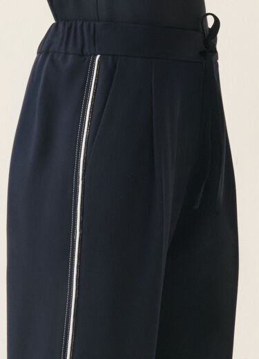 Fabiana Filippi Pantalon jogging Spello en jersey point Milano, bleu nuit Bleu nuit PAD216F366M3100000