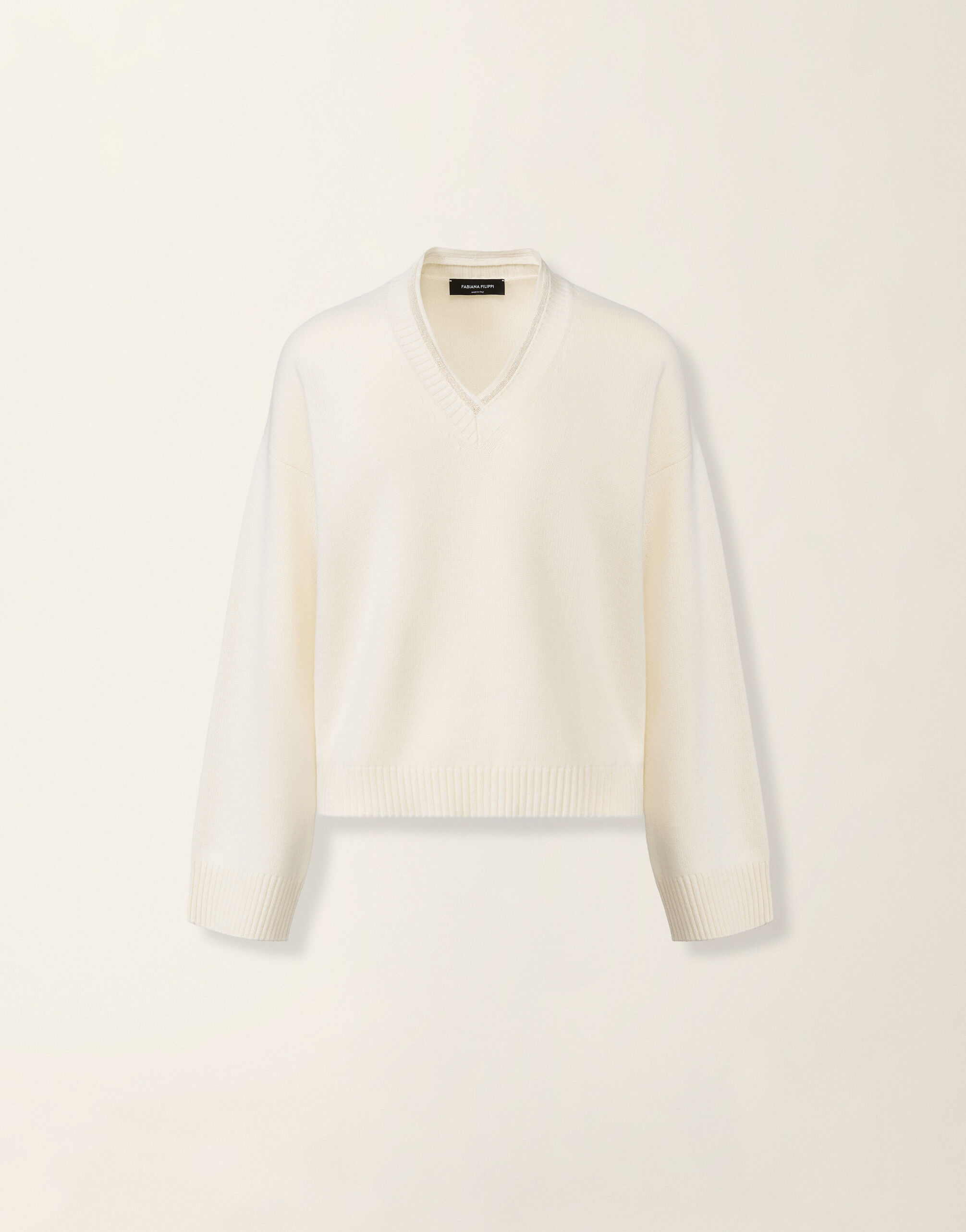 Platinum sweater, raffia Fabiana Filippi Platinum sweater, raffia Raffia MAD226F420M2810000