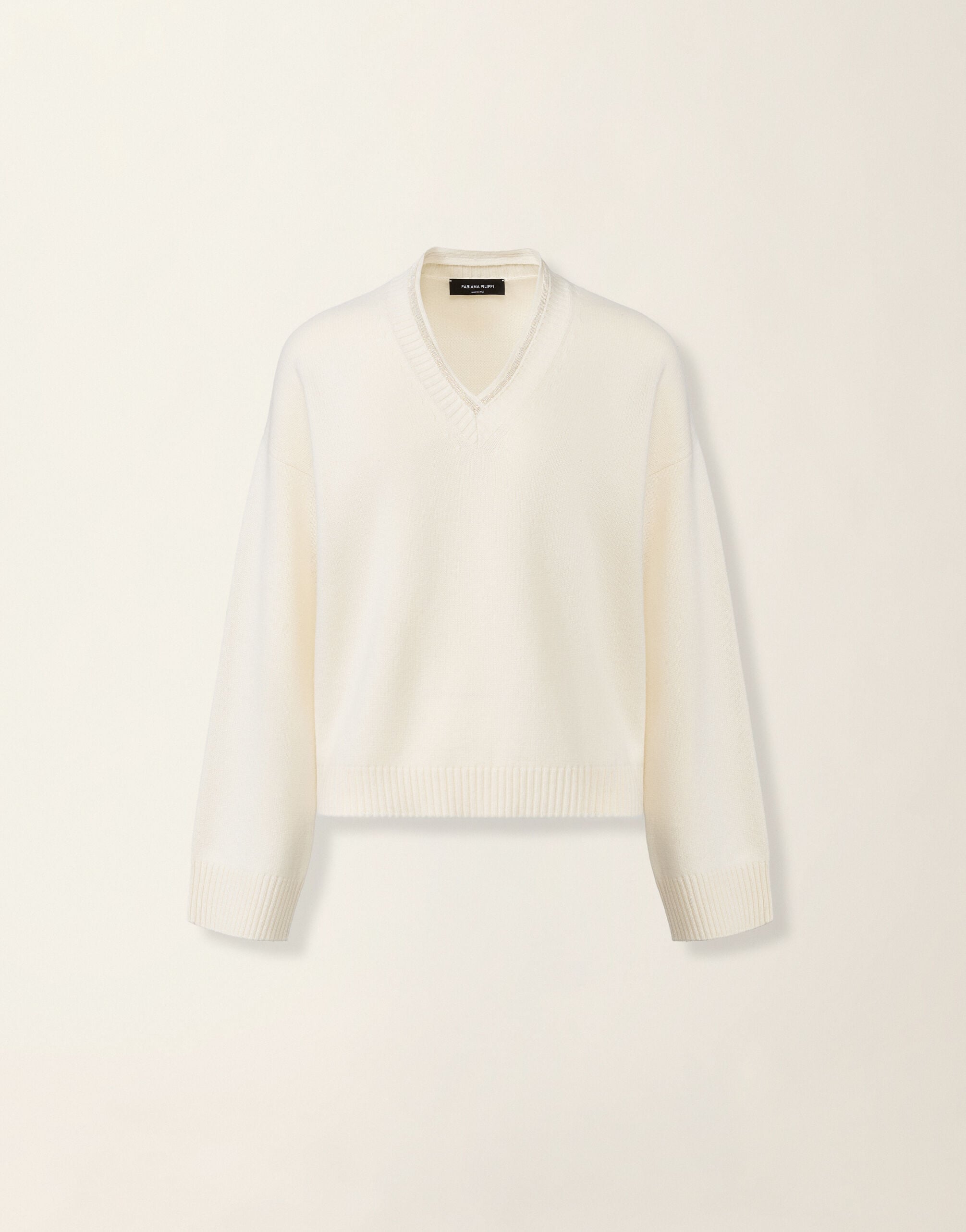 Platinum sweater, raffia Fabiana Filippi Platinum sweater, raffia Raffia MAD226F420M2810000