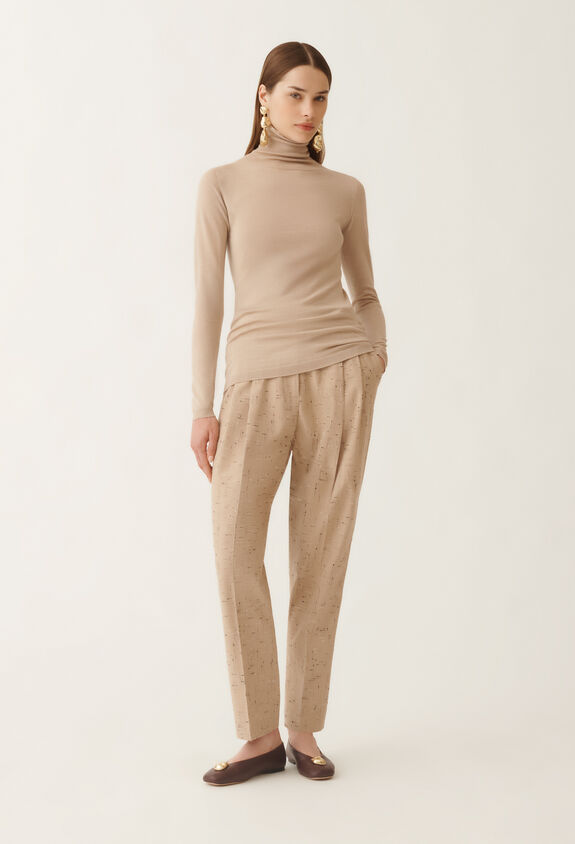 Fabiana Filippi Cashmere and silk sweater, maple BEIGE MAD215F103N9070000