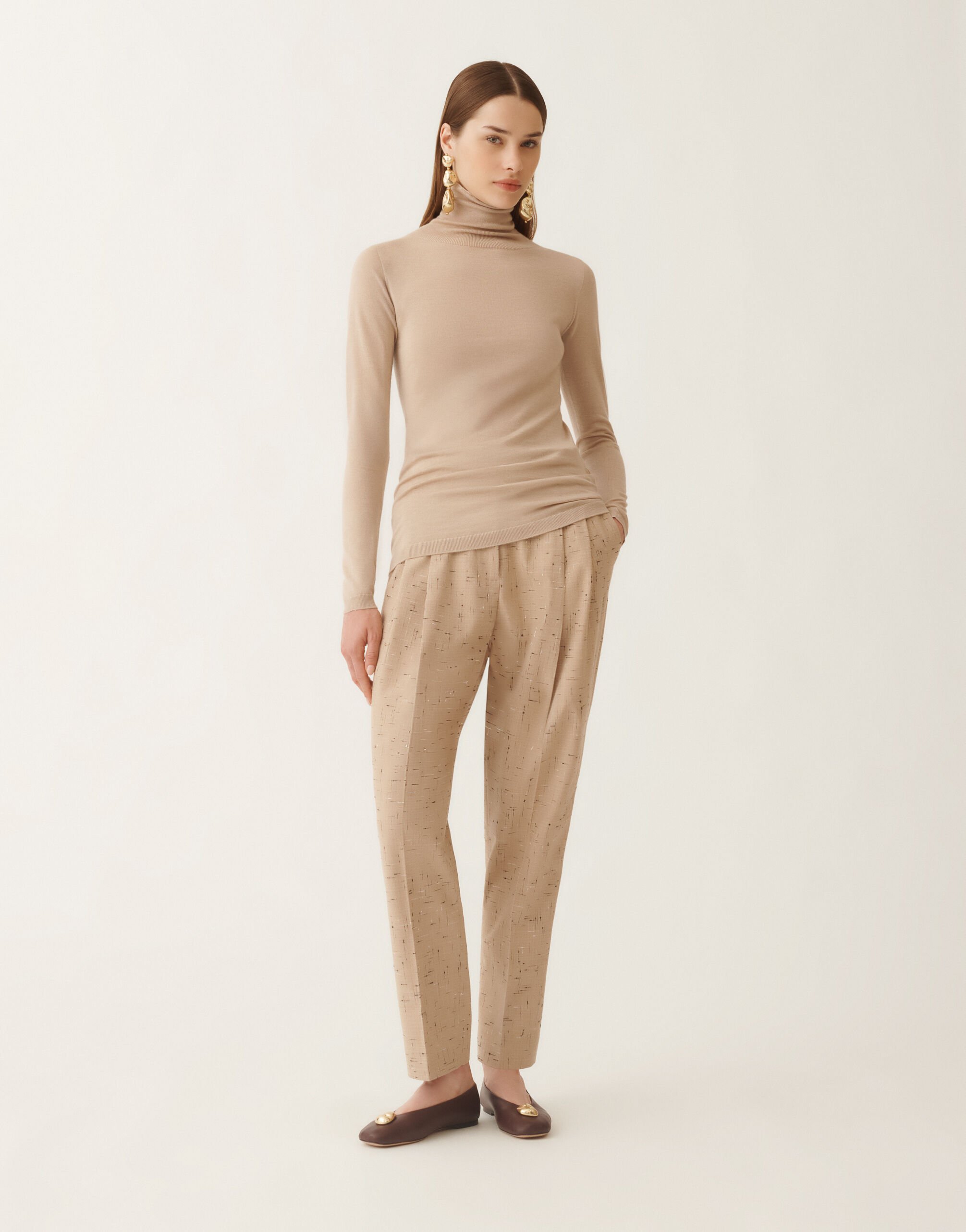 Fabiana Filippi Pullover aus Kaschmir und Seide, ahornfarben Beige MAD215F103N9070000