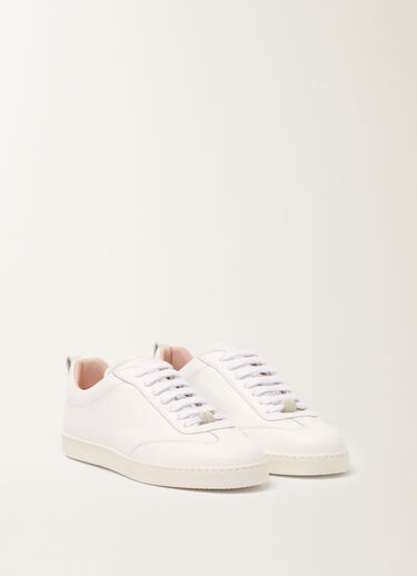 Fabiana Filippi Grain leather sneakers, optic white White ASD266A846M0090000