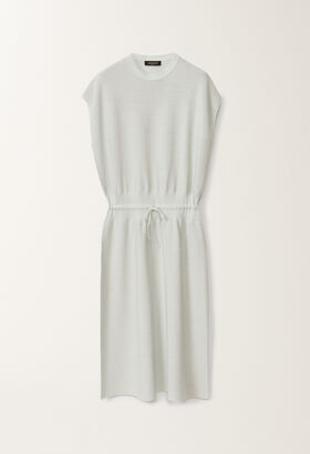 Fabiana Filippi Cotton dress with lurex, aqua green AQUAGREEN ABD275F625L2330000