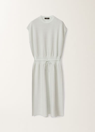 Fabiana Filippi Cotton dress with lurex, aqua green AQUAGREEN ABD275F625L2330000